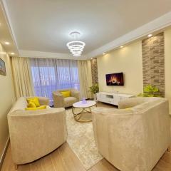 lovely fully furnished two bedroom apartment with heated swimming pool well equipped gym ample parking space children playing ground and a relaxing rooftop with amazing scenic views