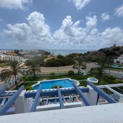 Precioso apartamento con vistas al mar y piscina en Mojácar