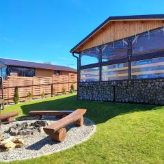 Siedlisko nr 4A nad jeziorem Skarlińskim, jezioro, mazury, domki letniskowe