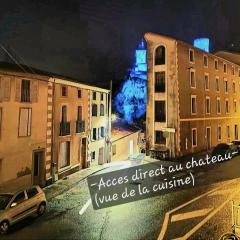 Appartement XXL 120m2 - 10 couchages - 3ch - centre Foix - 2 sdb-2 wc - Parking gratuit à 1 Minute