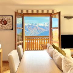 Crans-Montana 3BR - Mountain View, Balcony and Parking