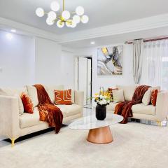 luxury elegant furnished three bedroom apartment with children playing ground,swimming pool relaxing rooftop with amazing city views, ample parking space and proximity to major shopping malls