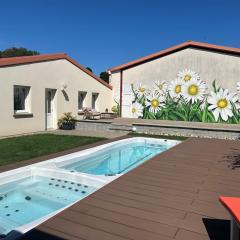 Appartement Les Marguerites spa et spa de nage