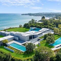 Malibu test apartment pool view 4