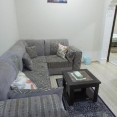 جناح فاخر غرفة نوم وصاله تلفزيون ومطبخ لشخصين بالغين