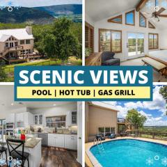 Family Pool Cozy Fireplace Hot Tub & Stunning Views