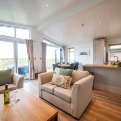 Modern lodge on golf course with spa facilities