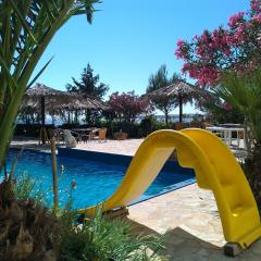 Adria-Appartements Urlaub in Kroatien direkt am Badestrand mit Pool und Balkon mit wundervollem Meerblick im klimatisierten Appartement in Kroatien, Dalmatien auf der Insel Vir