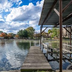 The Riverwalk Retreat on the Fox Waterfront Vacation Rental in Downtown McHenry 3BR 2BA Home with Private Pier