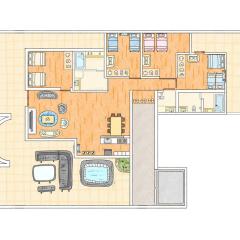 読谷Nagahama270度4LDK オーシャンビュー最上階民宿