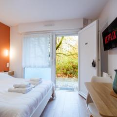 Studio rez de chaussée avec terrasse centre thermal et touristique - Casa Amnéville