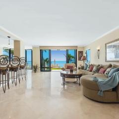 Chic Three-Bedroom Oceanfront Apartment With Private Balcony Views