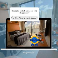 Breeze Residence #509 - Flat com Varanda Pé na Areia - Algodão Flats