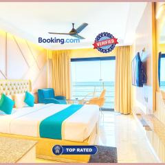 New Marine Drive Road SkyRise Dreamland Beachfront Sea View Hotel # Air Conditioning Luxury Room # Lift # Restaurant - Parking Facilities - Best Luxuary Hotel In Puri