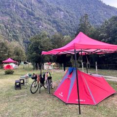 Camping camino a la junta