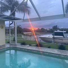 Sunsets on Grebe Waterfront Saltwater Heated Pool Retreat