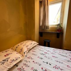 Flowers on the Wall by Boudha Stupa