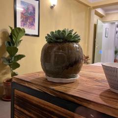 Rich Red Carpet room with a Boudha view Balcony