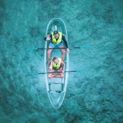 BIO BAY TOUR GET 10 DIS-COUNT WITH HOUSE TENT RENTAL-10FT Queen Bed -GET 55 CLEAR K-AYAK BIO BAY TOUR -Huge Shower -Shadowed Secret FRUITS Forest -5 Minutes Walk Bio-Bay-Restaurants, n Beaches -STAY WITH BIOLOGIST'S RV HOME!