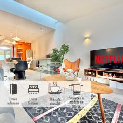 Marquette Maison Design, 2 chambres, jardin et parking gratuit, proximité vieux Lille,