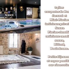 Au domaine des anges, 3 gîtes luxueux avec Jacuzzi privatif, sauna, mini-piscine, piscine extérieure chauffée en saison