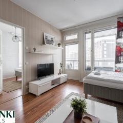 Homelike 1BR with Sauna, Balcony & Free Parking