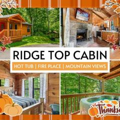 Beautiful Rustic Cabin with Jacuzzi, Covered Porch and Mountain Views in Sevierville, Tennessee
