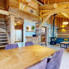 Chalet 5* avec spa et jacuzzi · 15 personnes · accès pistes · parking privé - FR-1-267-310