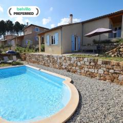 Villa in Joyeuse with Private Pool & History
