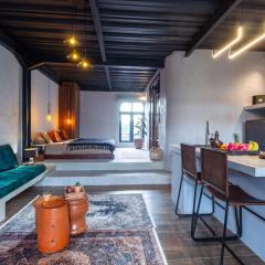 Chic industrial aesthetic loft