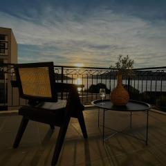 Azure Horizons - Seaside Retreat with Sea View