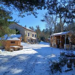 Gîte 6 personnes en pleine nature jacuzzi, sauna, kota