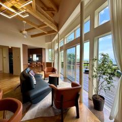 ISANA Panorama Villa パノラマヴィラ 天然温泉 大室山 絶景 Spectacular Ocean View, close to Mt Omuro, with hotsprings & free BBQ