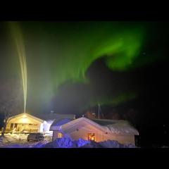 Huset nært blåisvannet