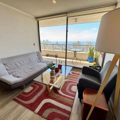 Hermosa vista al hacia el mar y Concón