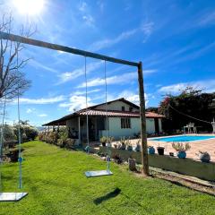 Chácara Aconchegante Vista Linda com Roupa de Cama