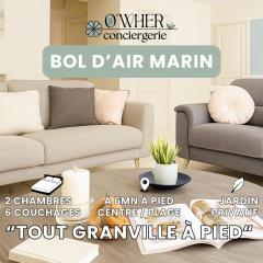 Granville 6 pers, proche gare-mer-centre, jardin
