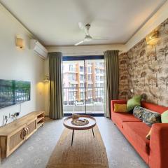 Premium 1BHK Apartment in Candolim with Pool Balcony and Self Catering Kitchen