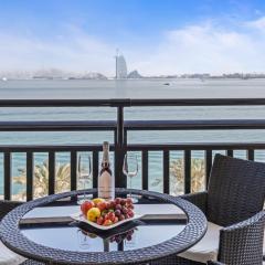 Burj View Luxury 1BR - Full Sea View Private Beach - Anantara Palm