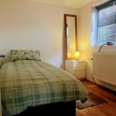 Room in studio with kitchenette and bathroom