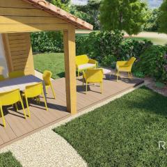 Chalet prestige 19 piscine partagée