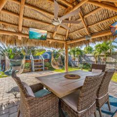 3BR Cocoa Beach Oasis w Tiki Hut & Kayaks Walk to Beach