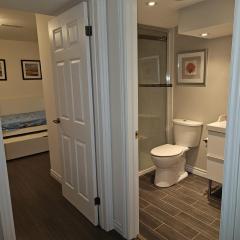 Spacious basement with private bathroom , sitting room and TV