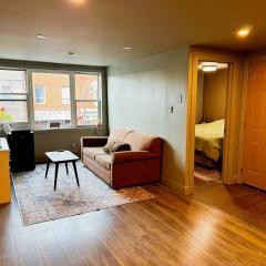 King Bed Queen Pull Out Beamsville Modern Rustic Suite