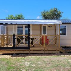 Mobil-home confortable avec terrasse à Brem - API-1-52-842