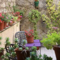 Terrasse fleurie