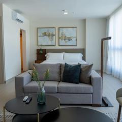 Furnished Studio with partial Ocean and City View