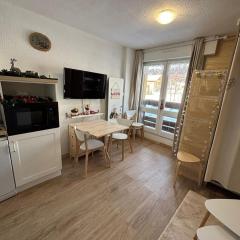 Studio 5 couchages baignoire parking ski