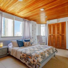 Habitación doble baño privado cerca al mar y bahia