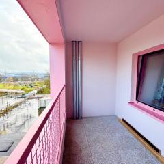 Bright studio with a view of the Black Forest